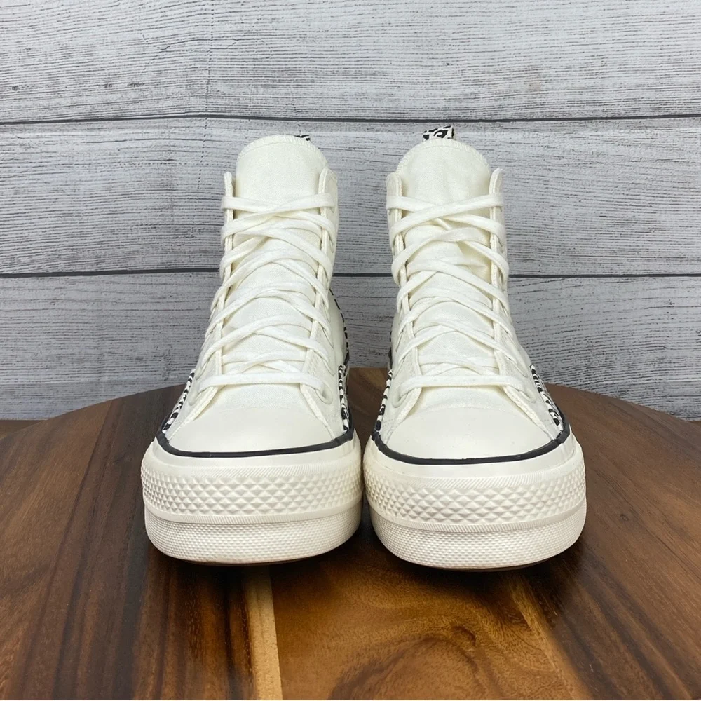 Converse Chuck Taylor All Star Lift Platform High Animalier Shoe A03874C Women 9
